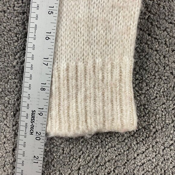 Fat Face Alpaca Wool Blend Sweater Women's Size 4 Stripe Red Pink Brown White - Picture 12 of 12